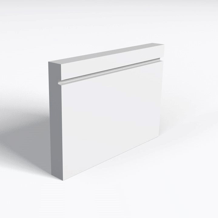 Single Square Groove MDF Skirting