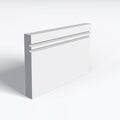 Double Square Groove MDF Skirting