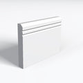 Double V-Groove Chamfer MDF Skirting